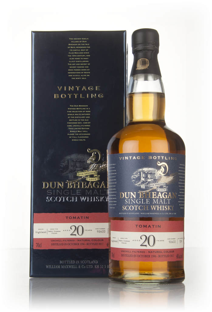 Tomatin 20 Year Old 1996 (Cask 91622) - Dun Bheagan (Ian Macleod) 70cl product image