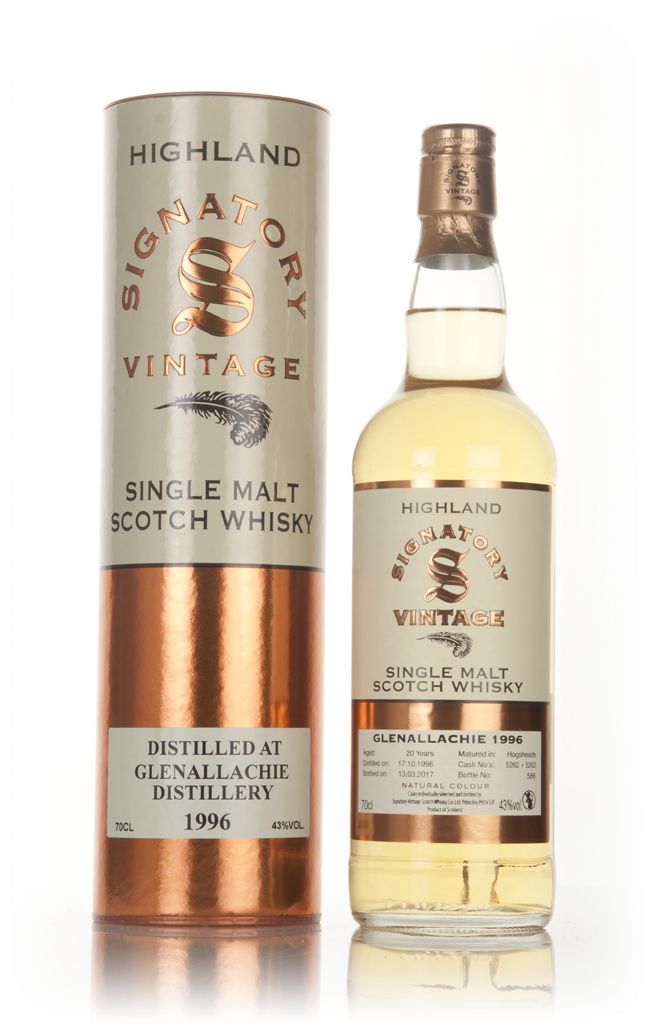 Glenallachie 20 Year Old 1996 (casks 5262 & 5263) - Signatory 70cl product image