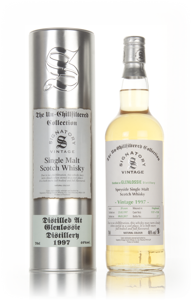 Glenlossie 20 Year Old 1997 (cask 1137 & 1138) - Un-Chillfiltered Collection (Signatory) 70cl product image