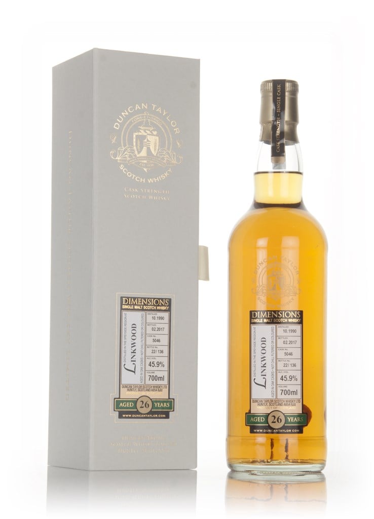 Linkwood 26 Year Old 1990 (cask 5046) - Dimensions (Duncan Taylor) 70cl product image