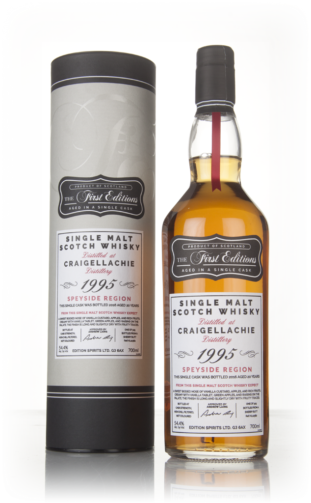 Craigellachie 20 Year Old 1995 (cask 12362) - The First Editions (Hunter Laing) 70cl product image