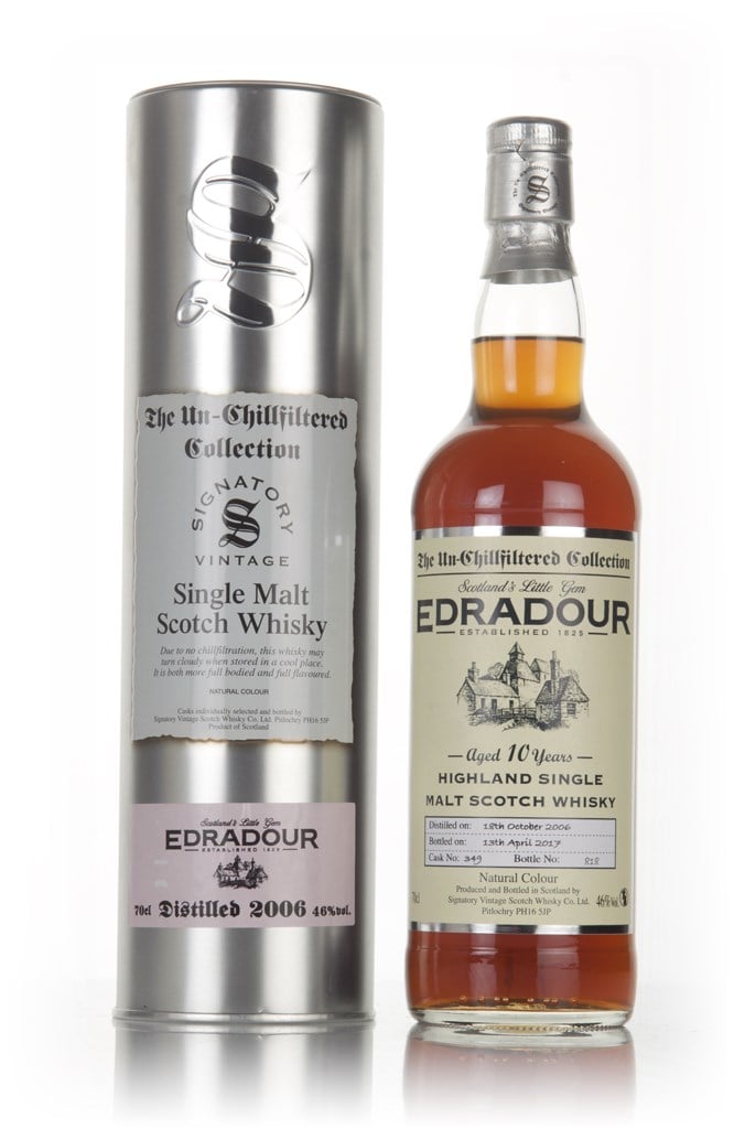 Edradour 10 Year Old 2006 (cask 349) - Un-Chillfiltered Collection (Signatory) 70cl product image
