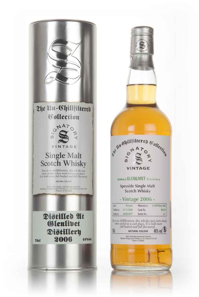 Glenlivet 10 Year Old 2006 (cask 901274) - Un-Chillfiltered Collection (Signatory) 70cl product image