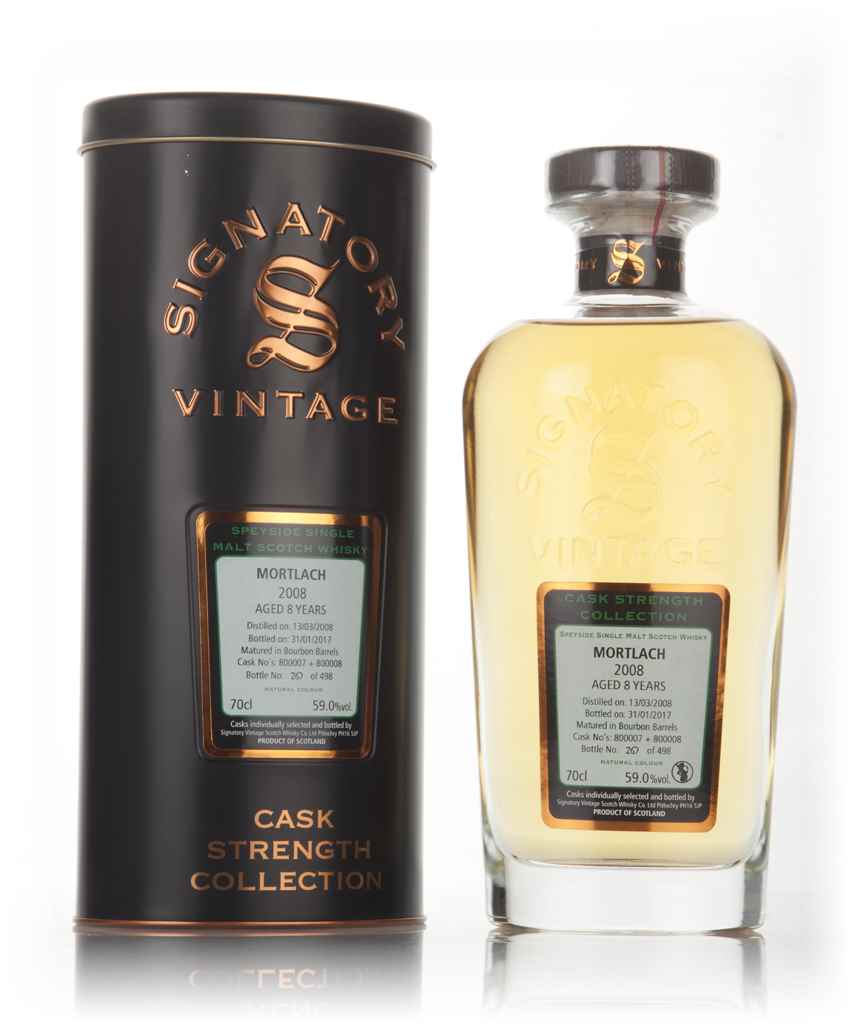Mortlach 8 Year Old 2008 (cask 800007 & 800008) - Cask Strength Collection (Signatory) 70cl product image