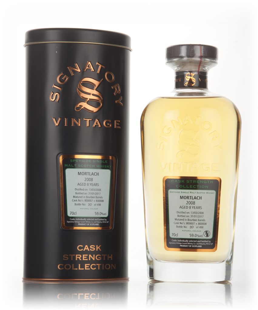 Mortlach 8 Year Old 2008 (cask 800007 & 800008) - Cask Strength Collection (Signatory) 70cl product image