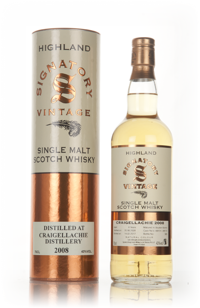 Craigellachie 8 Year Old 2008 (cask 800124 & 800125) - Signatory 70cl product image