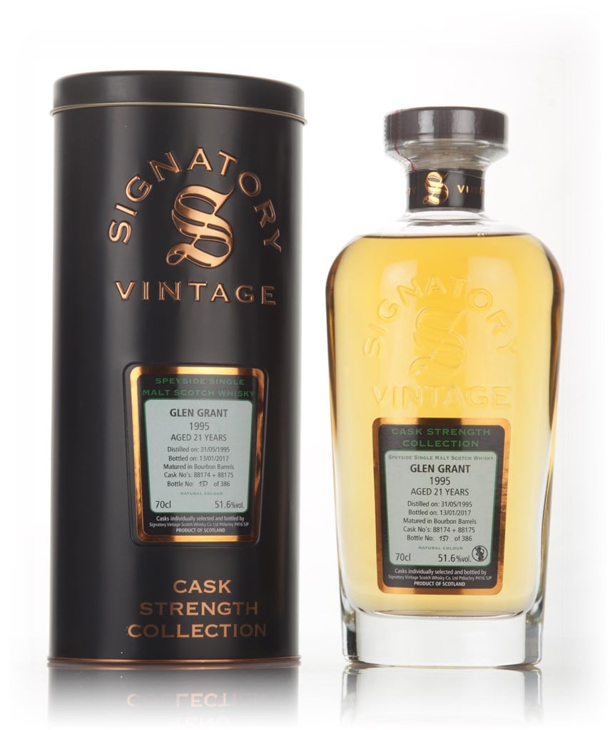 Glen Grant 21 Year Old 1995 (casks 88174 & 88175) - Cask Strength Collection (Signatory) 70cl product image