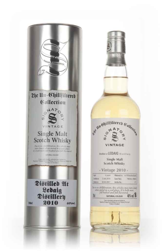 Ledaig 6 Year Old 2010 (casks 700314 & 700315) - Un-Chillfiltered Collection (Signatory) 70cl product image