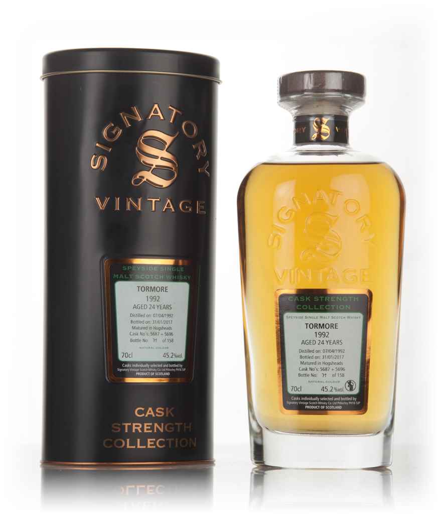 Tormore 24 Year Old 1992 (casks 5687 & 5696) - Cask Strength Collection (Signatory) 70cl product image