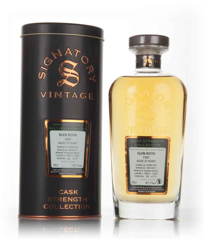 Glen Keith 25 Year Old 1991 (casks 73642 & 73643) - Cask Strength Collection (Signatory) 70cl product image