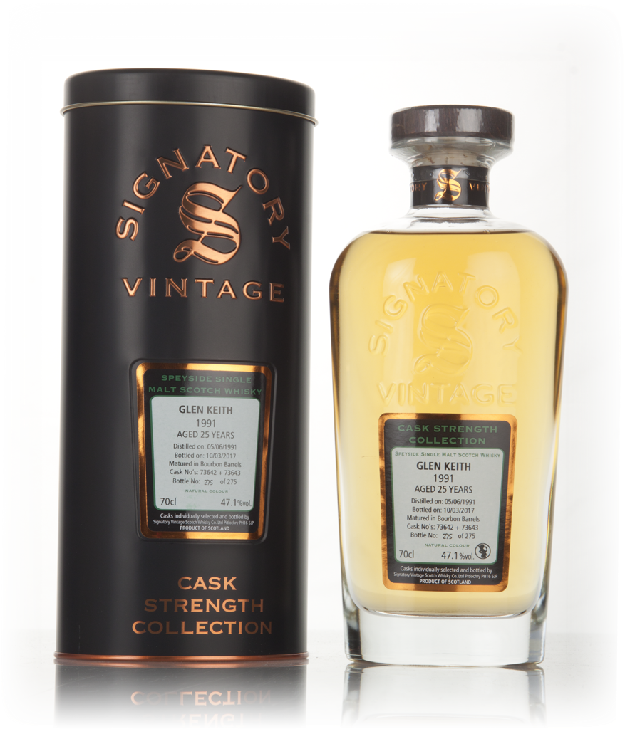 Glen Keith 25 Year Old 1991 (casks 73642 & 73643) - Cask Strength Collection (Signatory) 70cl product image