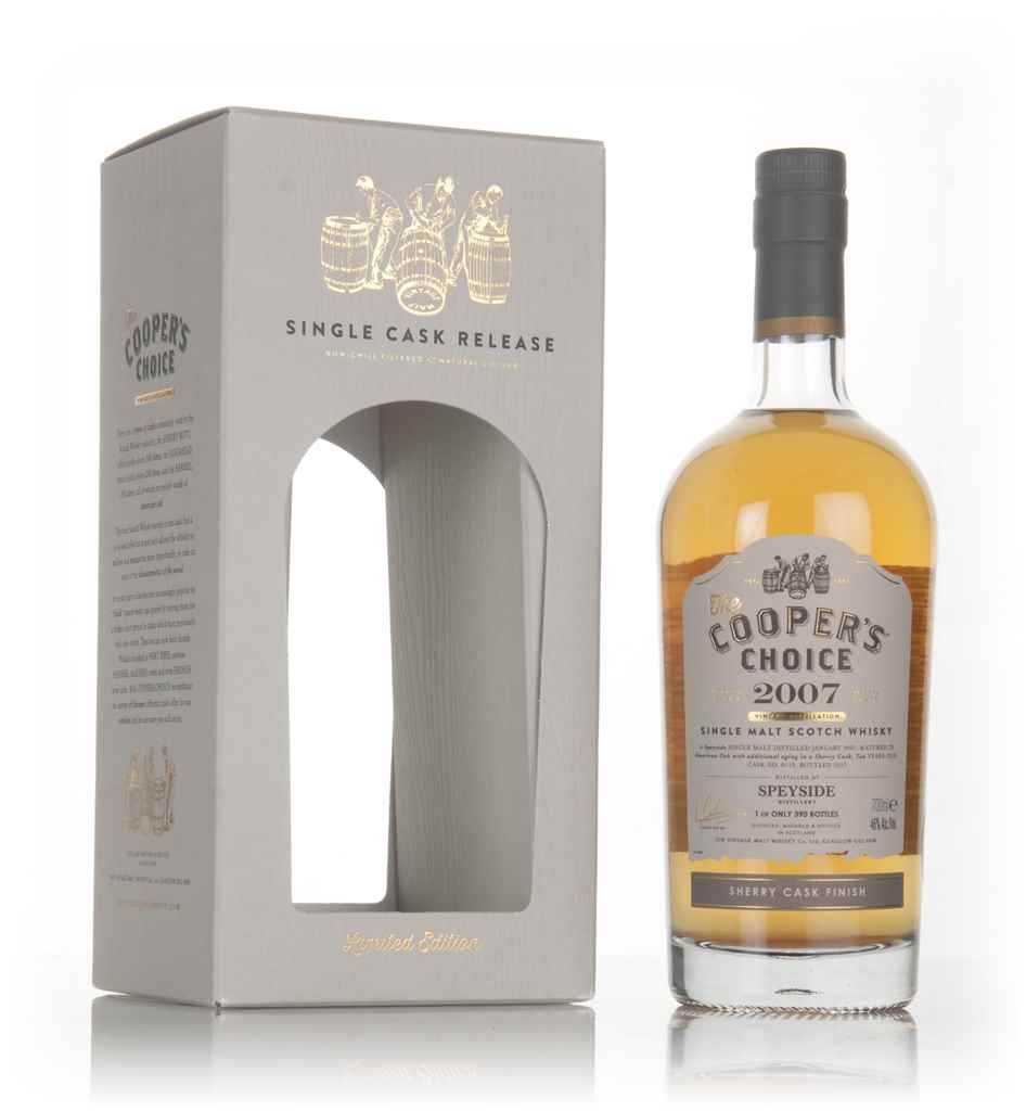 Speyside 10 Year Old 2007 (cask 0119) - The Cooper's Choice (The Vintage Malt Whisky Co.) 70cl product image