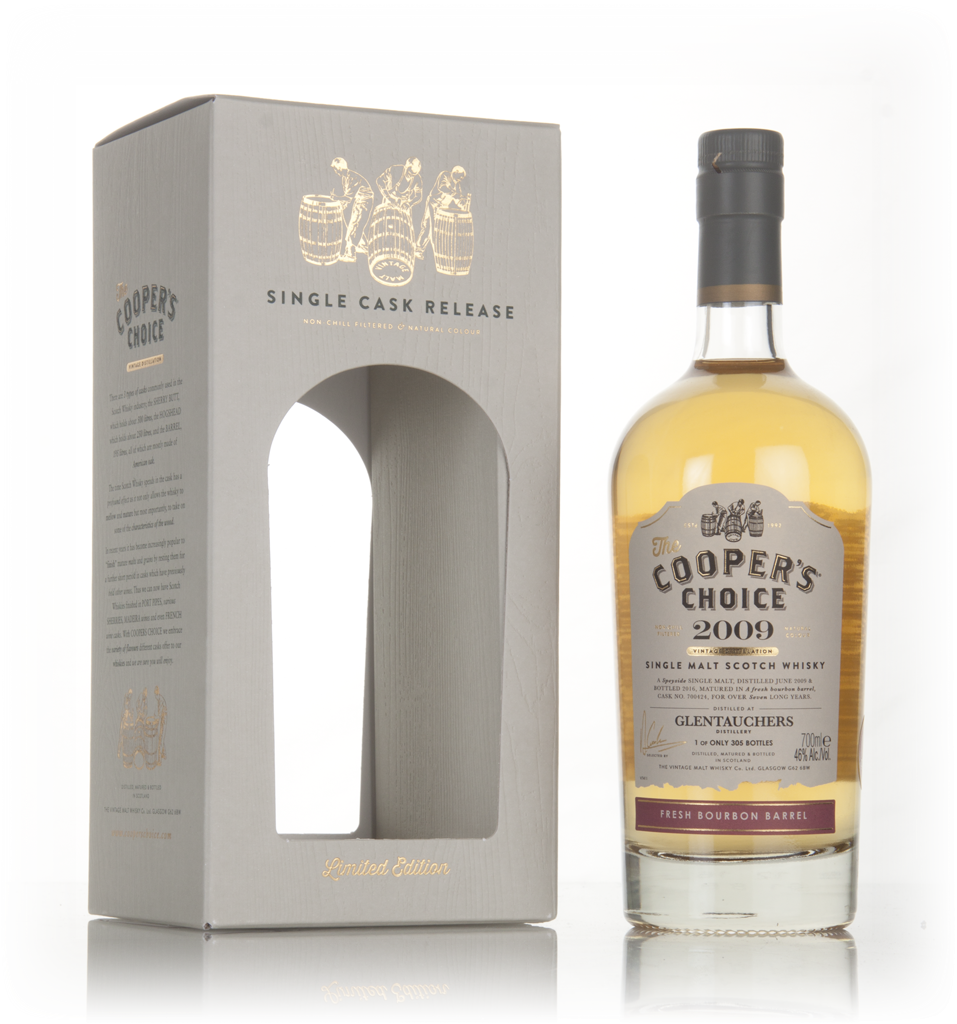 Glentauchers 7 Year Old 2009 (cask 700424) - The Cooper's Choice (The Vintage Malt Whisky Co.) 70cl product image