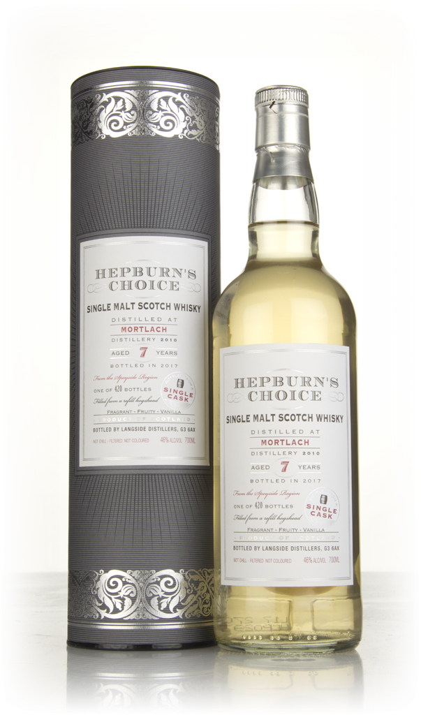 Mortlach 7 Year Old 2010 - Hepburn's Choice (Langside) 70cl product image