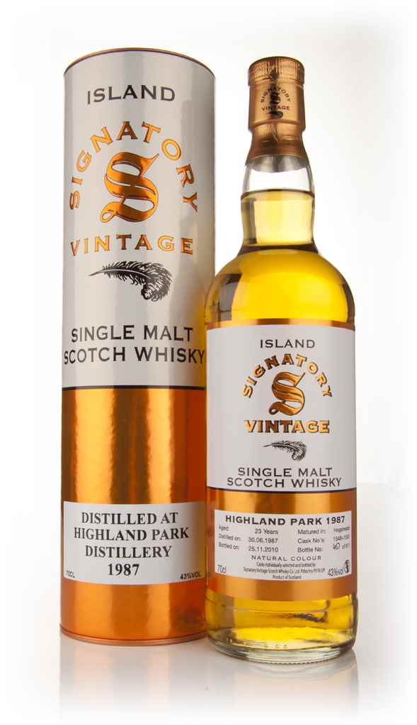Highland Park 23 Year Old 1987 (Signatory) 70cl product image
