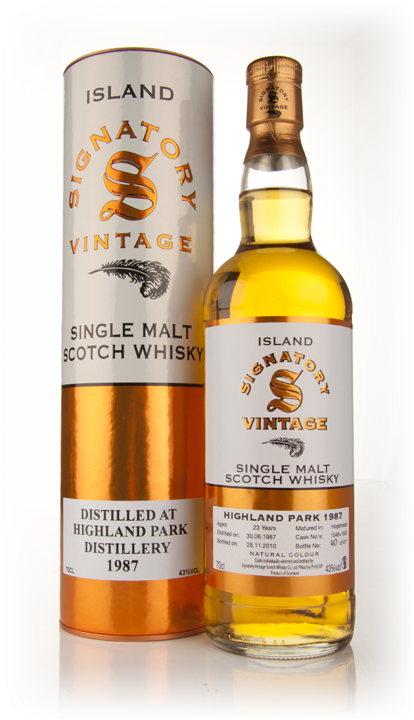 Highland Park 23 Year Old 1987 (Signatory) 70cl product image