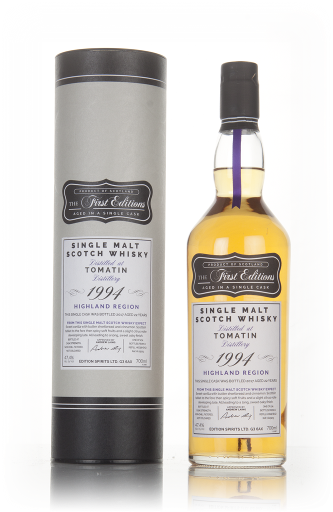 Tomatin 22 Year Old 1994 - The First Editions (Hunter Laing) 70cl product image