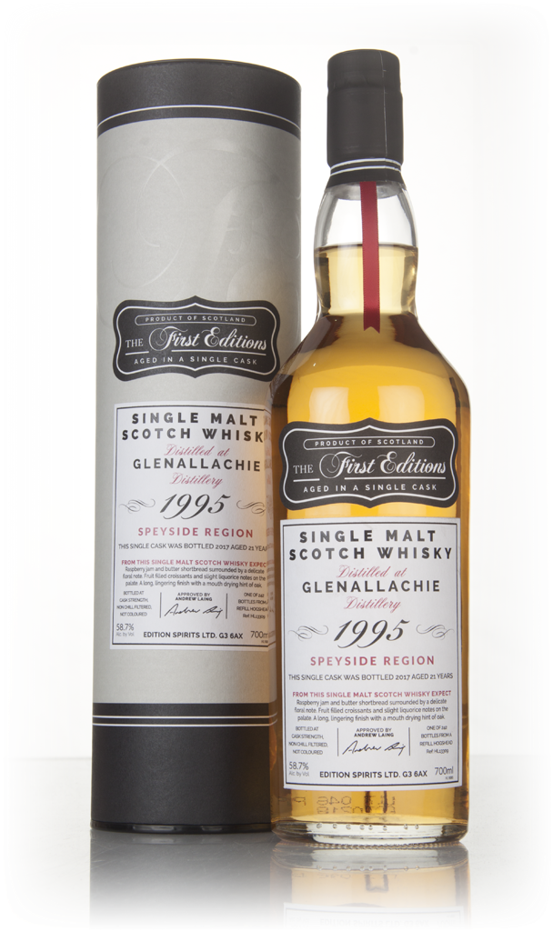 Glenallachie 21 Year Old 1995 (cask 13309) - The First Editions (Hunter Laing) 70cl product image