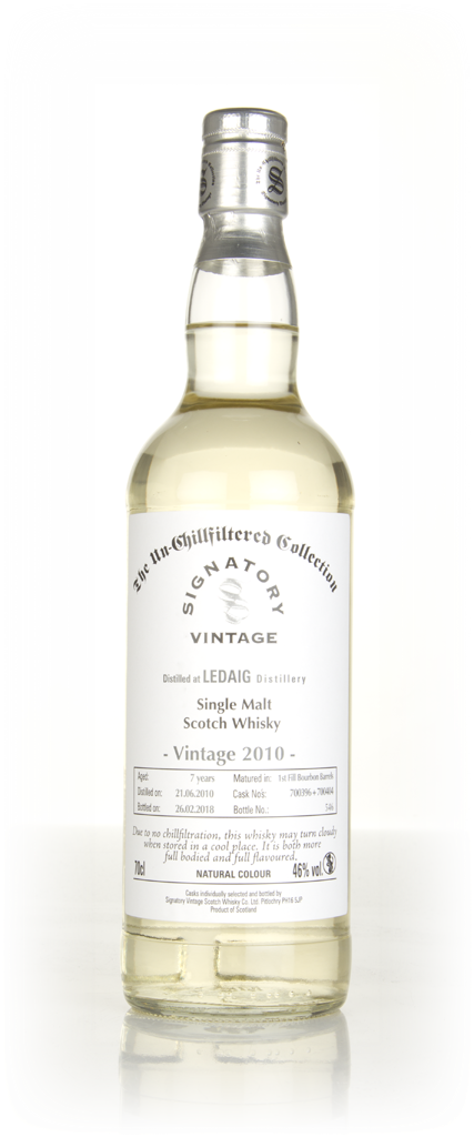 Ledaig 6 Year Old 2010 (casks 700316 & 700317) - Un-Chillfiltered Collection (Signatory) 70cl product image