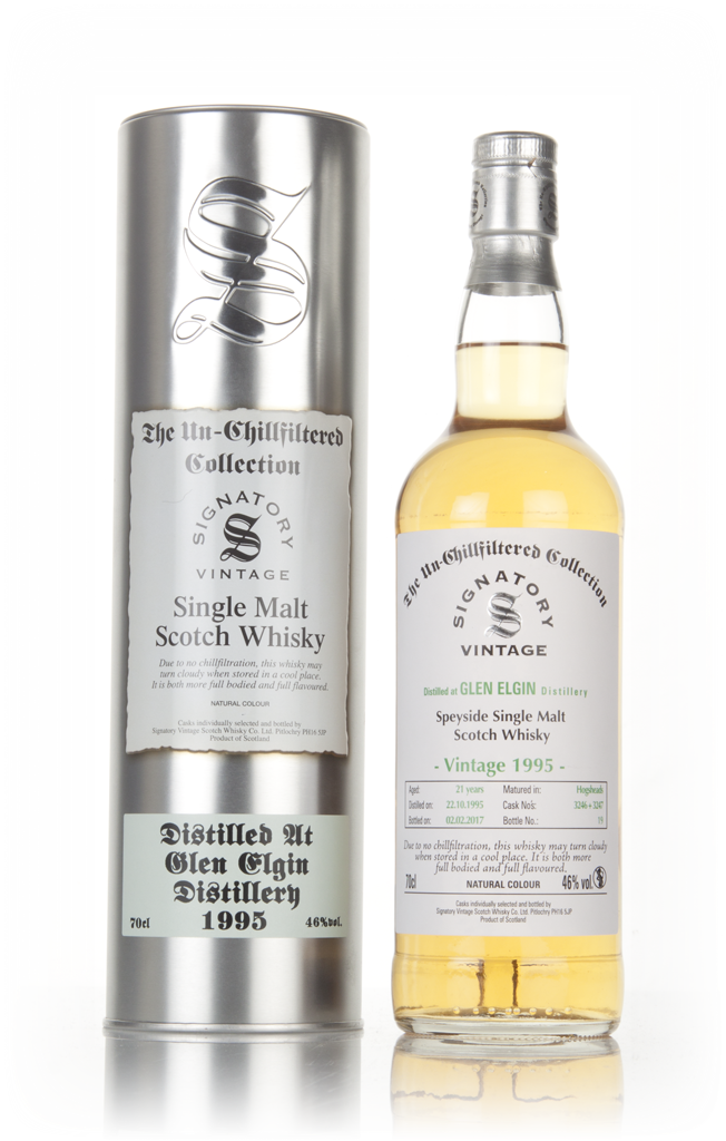 Glen Elgin 21 Year Old 1995 (cask 3246 & 3247) - Un-Chillfiltered Collection (Signatory) 70cl product image