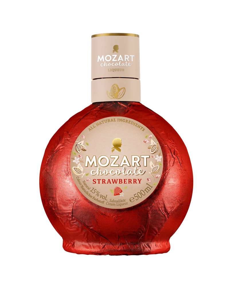 Mozart White Chocolate Strawberry Cream Liqueur 50cl product image