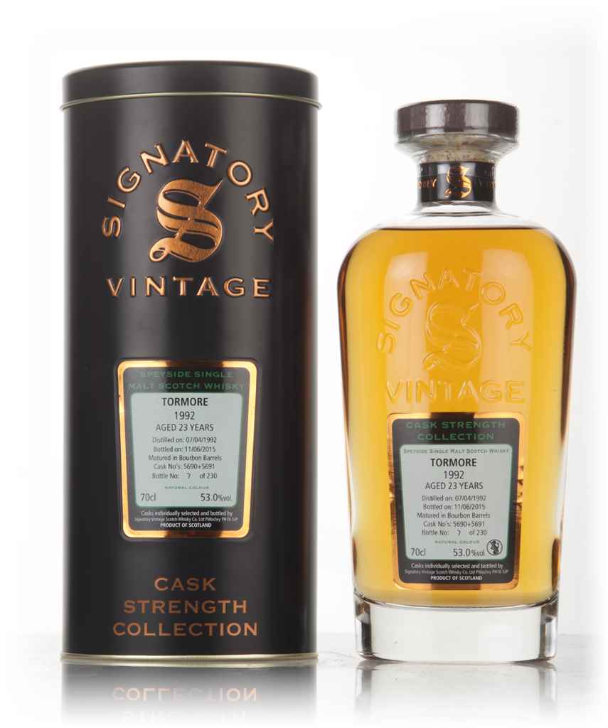 Tormore 23 Year Old 1992 (casks 5690 & 5691) - Cask Strength Collection (Signatory) 70cl product image