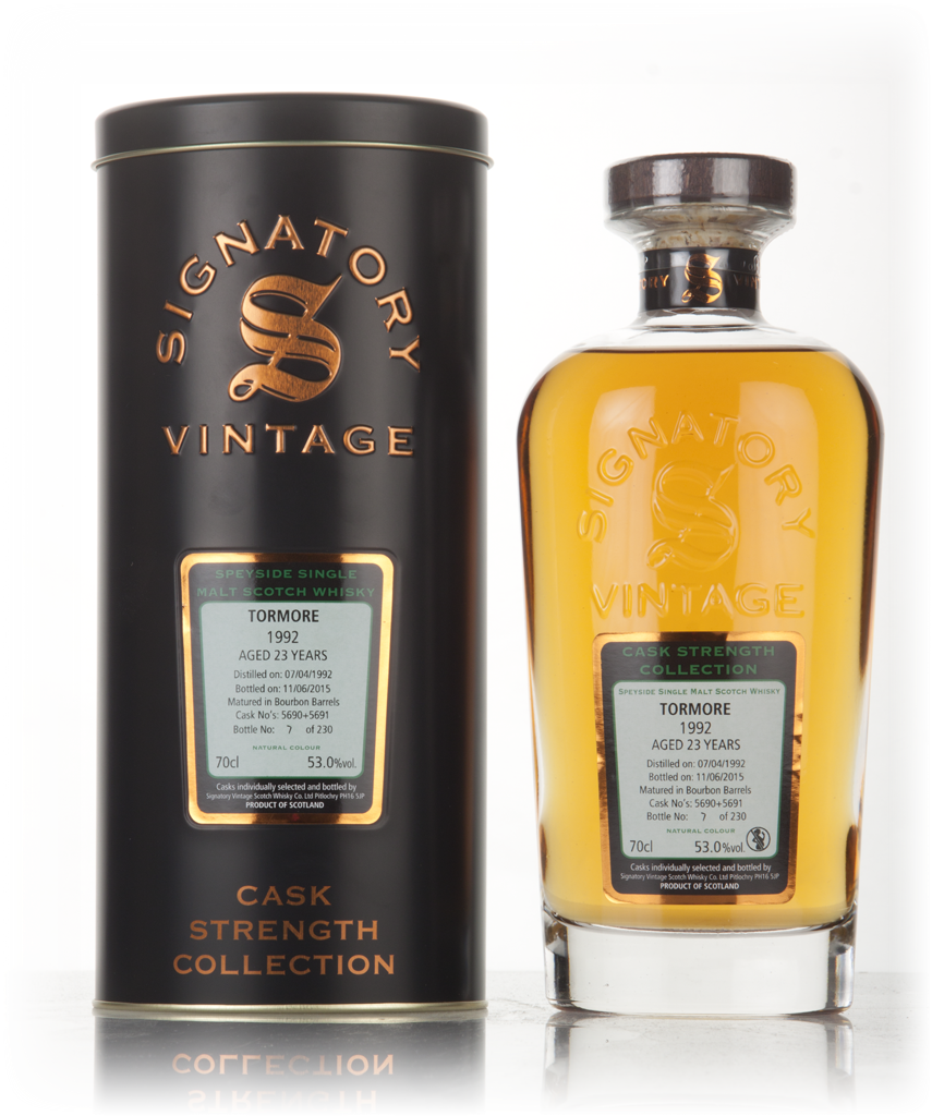 Tormore 23 Year Old 1992 (casks 5690 & 5691) - Cask Strength Collection (Signatory) 70cl product image