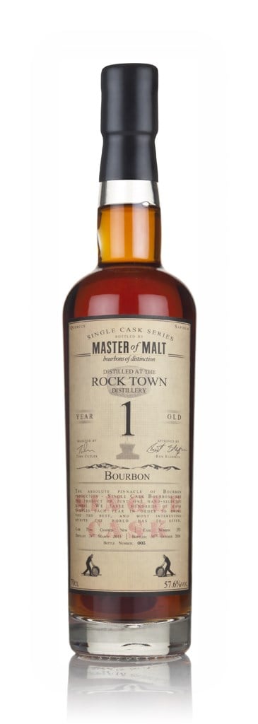 Rock Town 1 Year Old 2015 (cask 353) - Single Cask (Master of Malt) 70cl product image