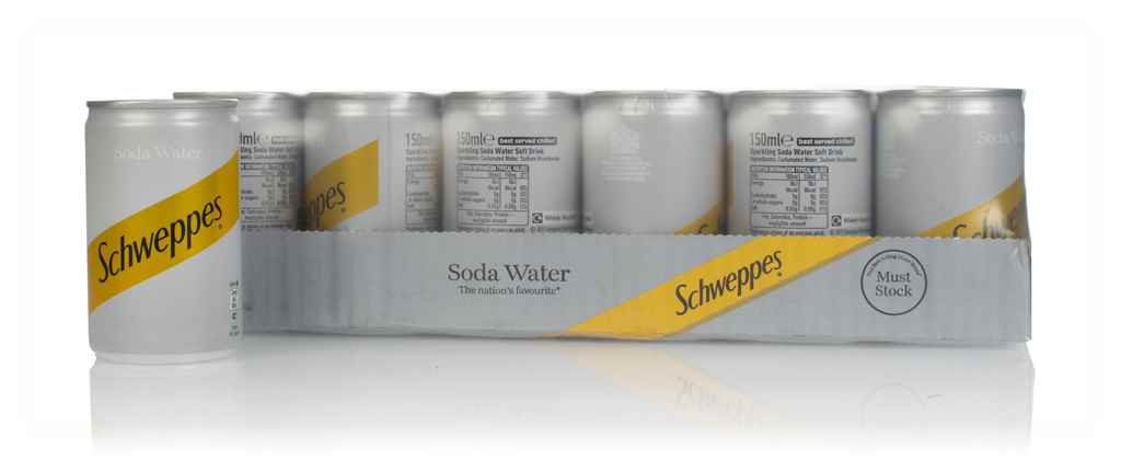 Schweppes Soda Water (24 x 150ml) 360cl product image