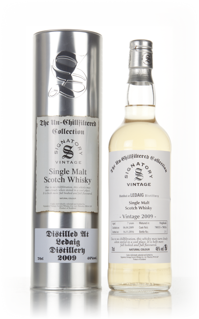 Ledaig 7 Year Old 2009 (casks 700355 & 700356) - Un-Chillfiltered Collection (Signatory) 70cl product image