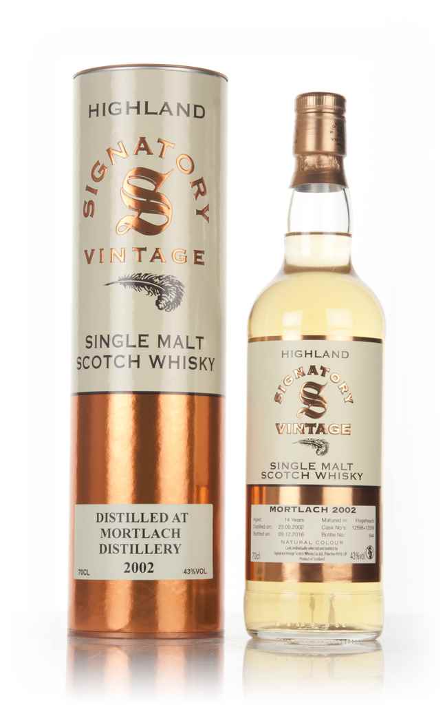 Mortlach 14 Year Old 2002 (casks 12598 & 12599) (Signatory) 70cl product image