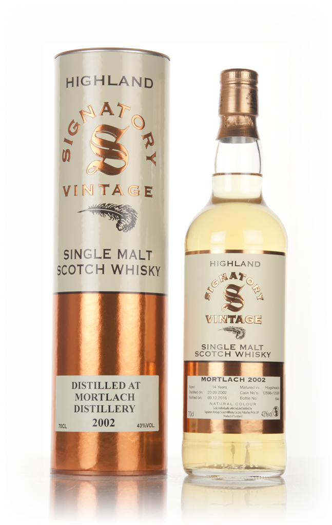 Mortlach 14 Year Old 2002 (casks 12598 & 12599) (Signatory) 70cl product image