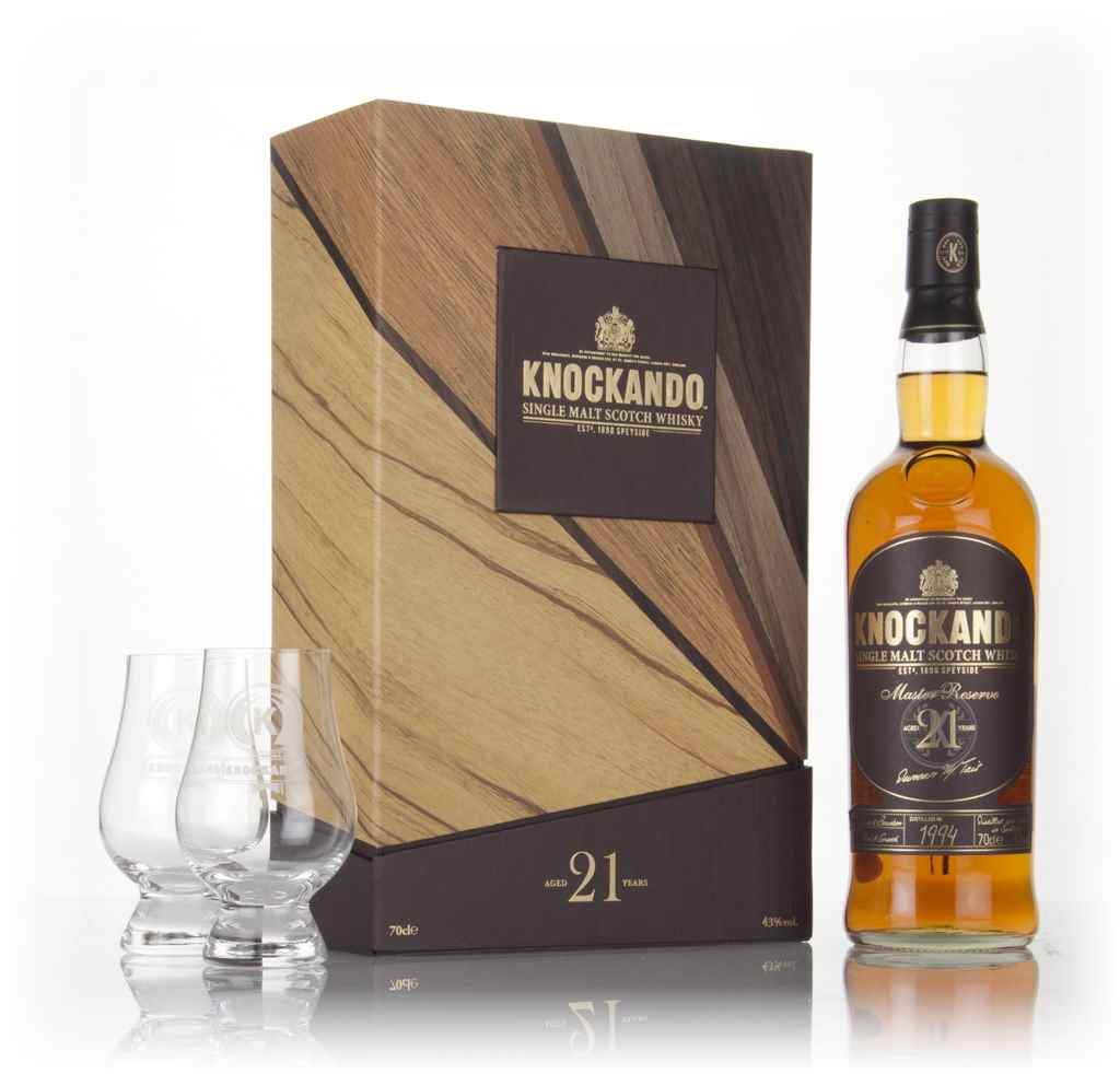 Knockando 21 Year Old 1994 Master Reserve Gift Set with 2x Glasses 70cl product image