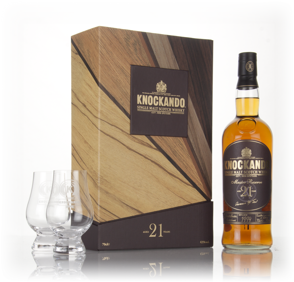 Knockando 21 Year Old 1994 Master Reserve Gift Set with 2x Glasses 70cl product image
