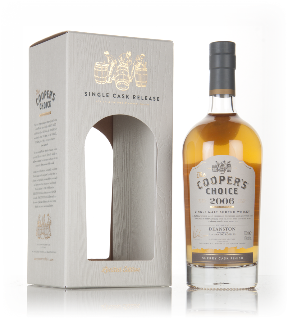 Deanston 10 Year Old 2006 (cask 9702) - The Cooper's Choice (The Vintage Malt Whisky Co.) 70cl product image