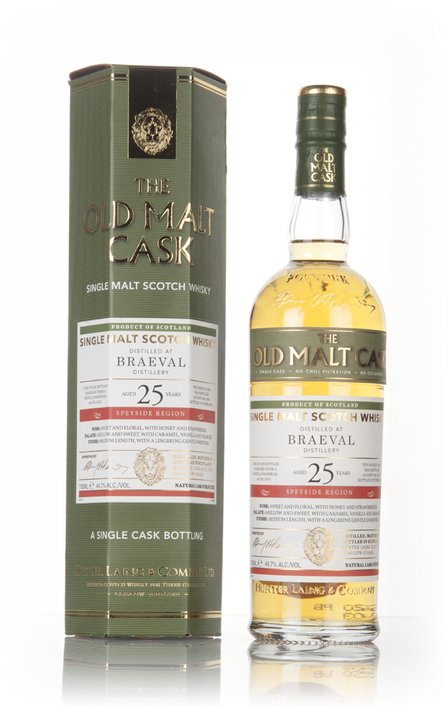 Braeval 25 Year Old 1991 (cask 12815) - Old Malt Cask (Hunter Laing) 70cl product image