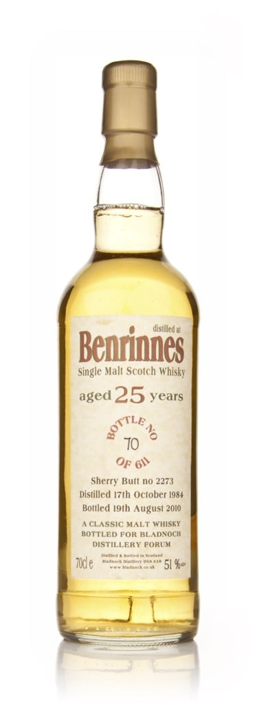 Benrinnes 25 Year Old 1984 Cask 2273 (Bladnoch) 70cl product image
