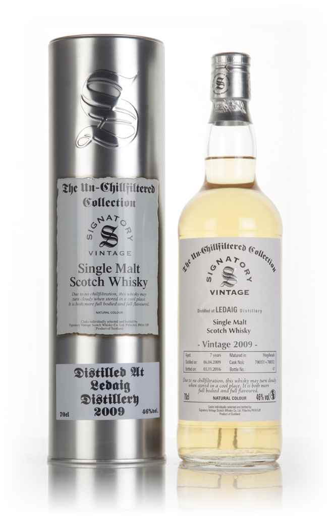 Ledaig 7 Year Old 2009 (casks 700351 & 700352) - Un-Chillfiltered Collection (Signatory) 70cl product image