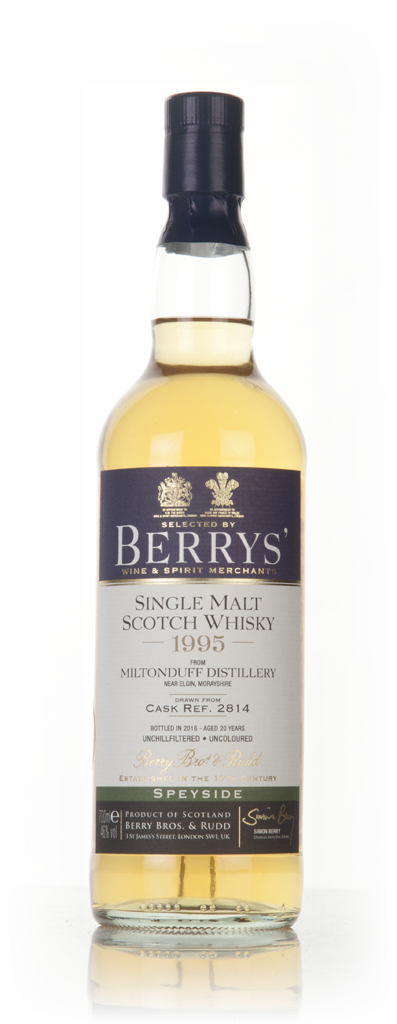Miltonduff 20 Year Old 1995 (cask 2814) (Berry Bros. & Rudd) 70cl product image