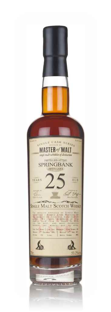 Springbank 25 Year Old 1991  - Single Cask (Master of Malt) 70cl product image