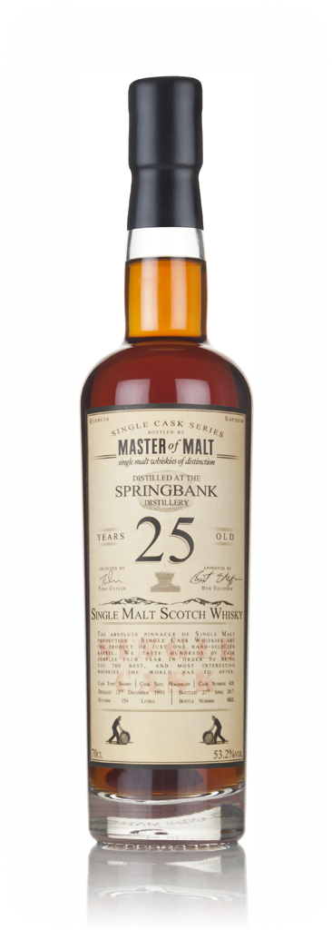 Springbank 25 Year Old 1991  - Single Cask (Master of Malt) 70cl product image