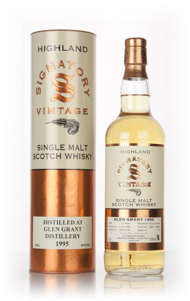 Glen Grant 21 Year Old 1995 (casks 88201 & 88202) - Signatory 70cl product image