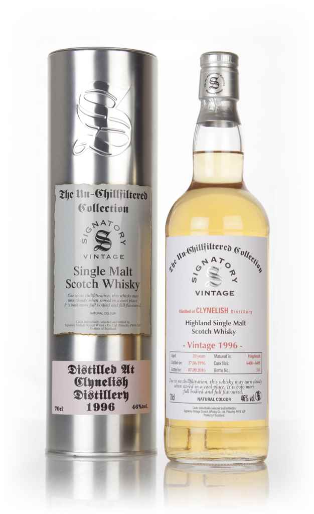 Clynelish 20 Year Old 1996 (casks 6408 & 6409) - Un-Chillfiltered Collection (Signatory) 70cl product image