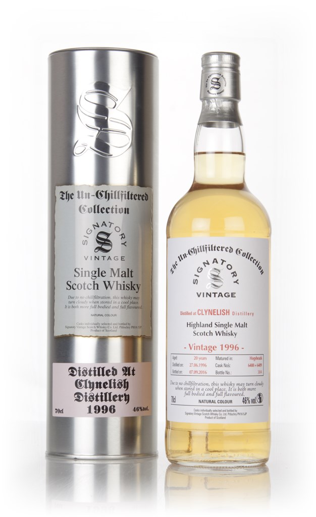 Clynelish 20 Year Old 1996 (casks 6408 & 6409) - Un-Chillfiltered Collection (Signatory) 70cl product image