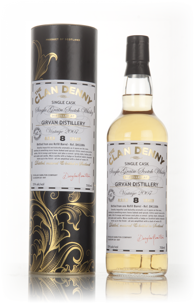 Girvan 8 Year Old 2007 (cask 11006) - The Clan Denny (Douglas Laing) 70cl product image