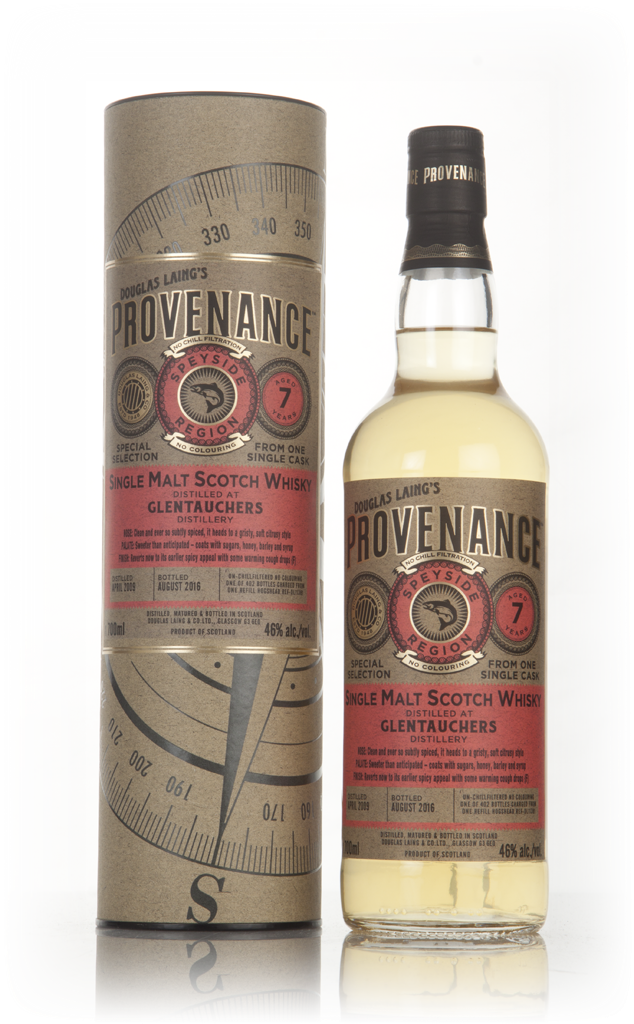 Glentauchers 7 Year Old 2009 (cask 11361) - Provenance (Douglas Laing) 70cl product image