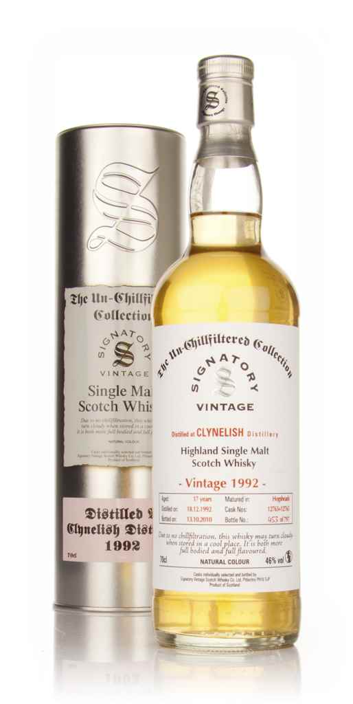 Clynelish 17 Year Old 1992 - Un-Chillfiltered (Signatory) 70cl product image