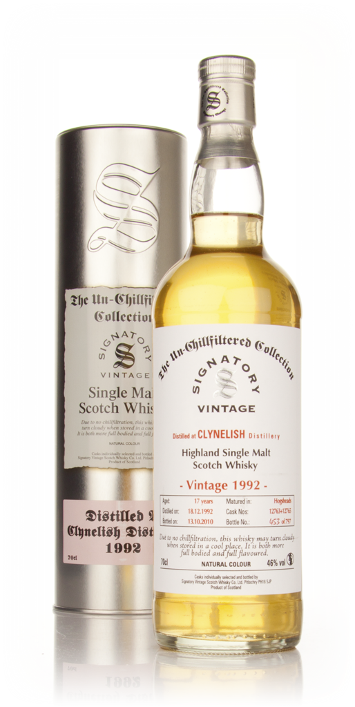 Clynelish 17 Year Old 1992 - Un-Chillfiltered (Signatory) 70cl product image