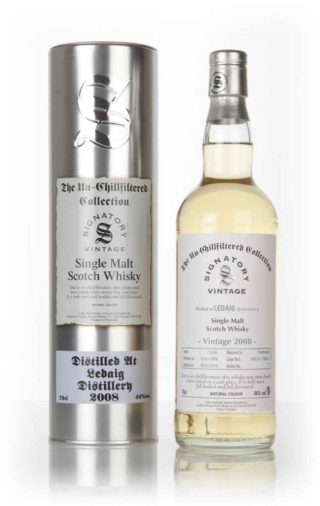 Ledaig 7 Year Old 2008 (casks 700553 & 700554) - Un-Chillfiltered Collection (Signatory) 70cl product image