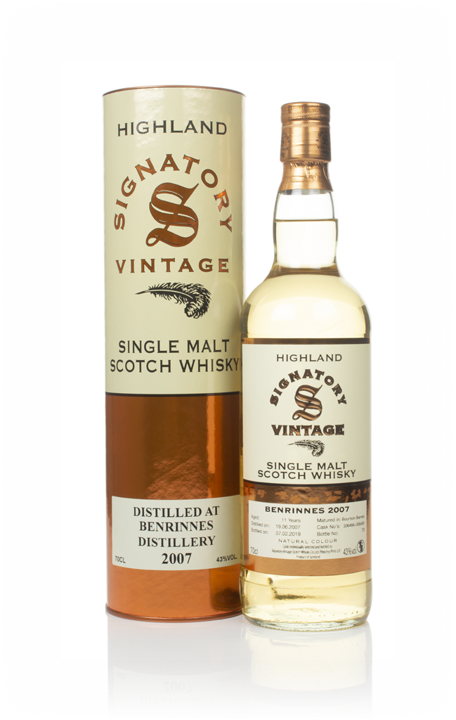 Benrinnes 11 Year Old 2007 (casks 306488 & 306489) - Signatory 70cl product image